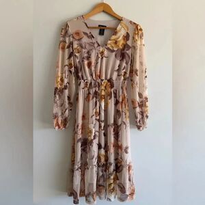 KateLily  4 Floral Mesh Dress Boho Romantic Cottagecore Barrymore Ditsy Church